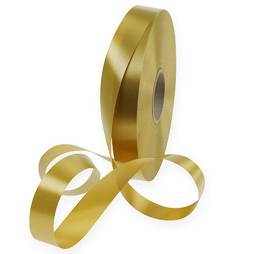 Floristik21 Kräuselband Gold 19mm 100m