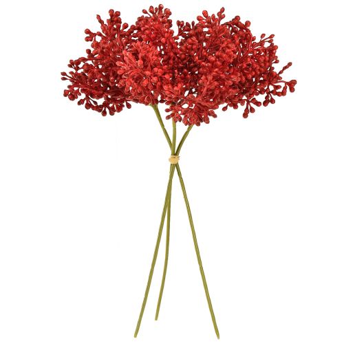 Floristik21 Festliche Rote Deko-Beeren für Weihnachten und kreative Arrangements
