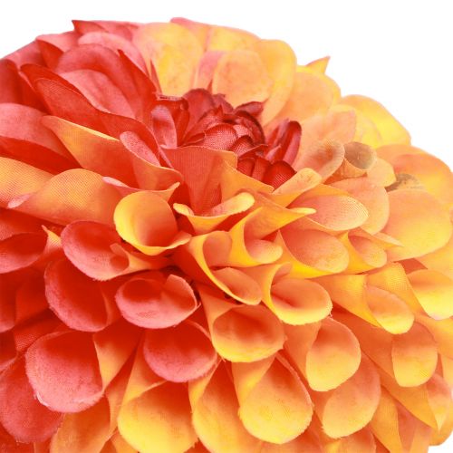 Artikel Künstliche Dahlien Blumen Orange Rot Deko Ø10cm L80cm 2er-Set