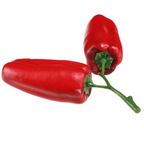 Artikel Künstliche Peperoni Rot Gemüse Deko Ø3,5cm L8cm 2 St