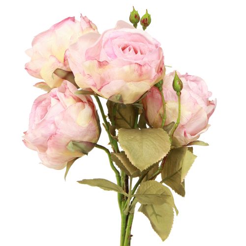 Artikel Lebensechte Kunstrosen Seidenblumen in Rosa, 44cm - 4er Set für Dekoration & Geschenk