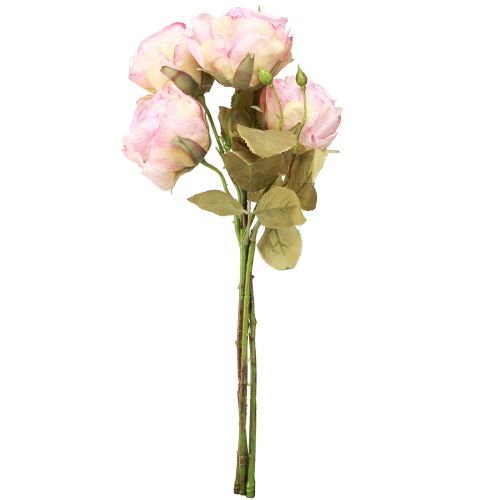 Artikel Lebensechte Kunstrosen Seidenblumen in Rosa, 44cm - 4er Set für Dekoration & Geschenk
