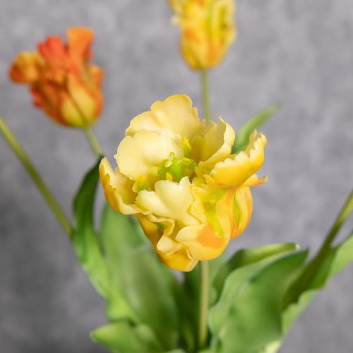 Artikel Künstliche Tulpen Orange 53cm für elegante Tisch- und Wohnraumdekorationen
