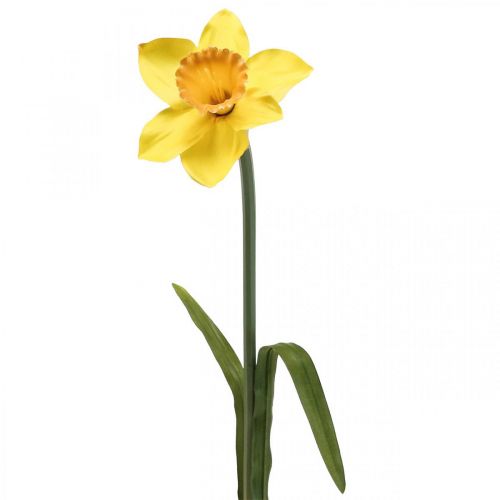 Floristik21 Künstliche Narzisse Seidenblume Gelb Osterglocke 59cm