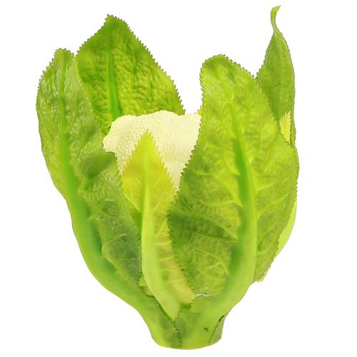 Floristik21 Künstlicher Blumenkohl Gemüse Deko Weiß Grün Ø9cm H15cm