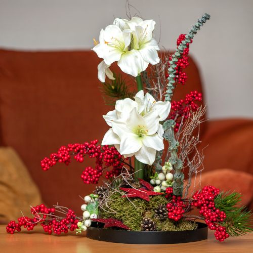 Artikel Künstlicher Beerenzweig Rot Kunstzweig Weihnachtsdeko 74cm