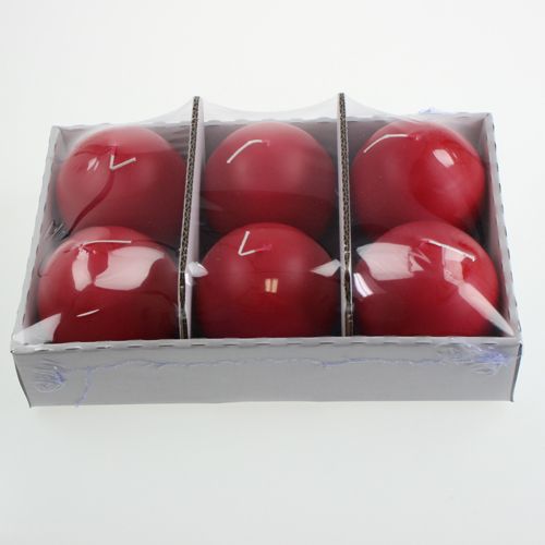 Artikel Kugelkerzen 80mm Rot 6St
