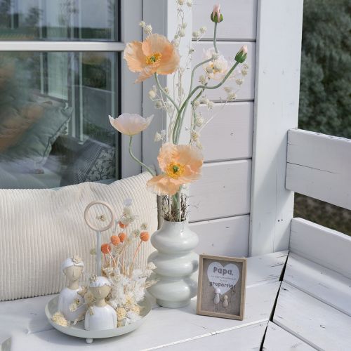 Artikel Kunstblume Mohnblüte Orange 95cm – Dekoration für Hochzeit und Eventgestaltung