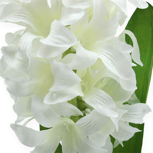 Floristik21 Seidenblumen Hyazinthe Weiß 33cm
