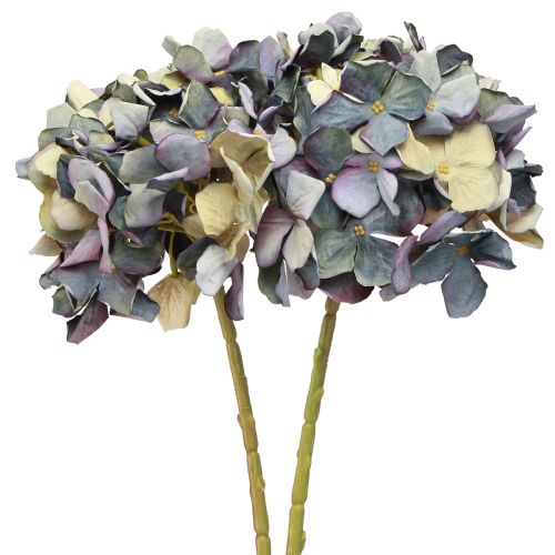 Artikel Kunstblumen Blaue Hortensie Groß Ø15cm L58cm 2St für stilvolle Dekorationen