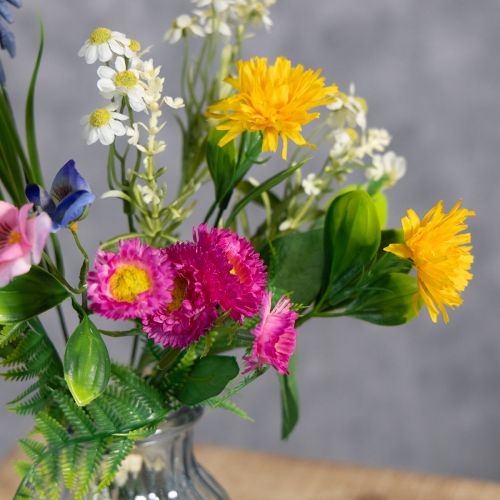 Artikel Kunstblumenstrauß Frühling 37 cm – Farbige Frühjahrs-Dekoration