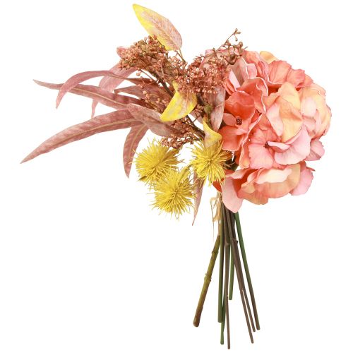 Artikel Kunstblumenstrauß mit Hortensie, Rose und Eukalyptus L33cm - Täuschend Echt & Langlebig