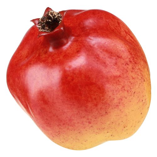 Floristik21 Kunstobst Granatapfel künstlich Rot Gelb 9×11cm