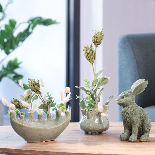 Artikel Maritime Deko Vase Korallen Design Hellgrün Ø14,5cm H14cm Dekoration