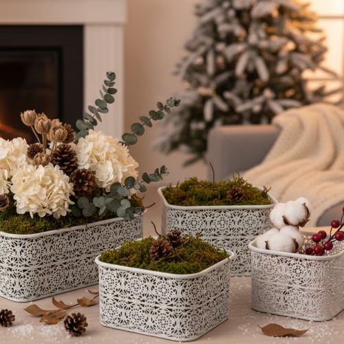 Metallschalen Spitzenmuster,