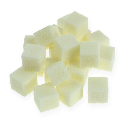 Nasssteckschaum Mini-Würfel Creme 300St Nasssteckschaum Mini-Würfel Creme 300St