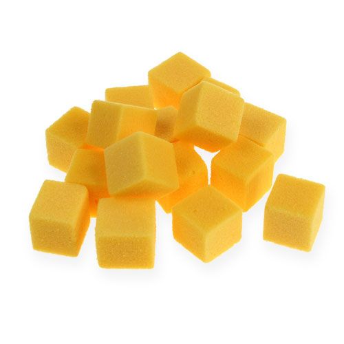 Nasssteckschaum Mini-Würfel Gelb 300St Nasssteckschaum Mini-Würfel Gelb 300St