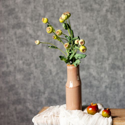 Artikel Mohnblumen künstlich 61 cm Bund 3 St – Realistische Deko-Blüten für Floristik & Wohnaccessoires