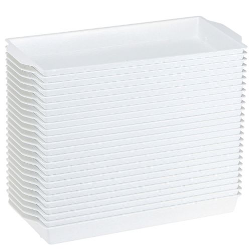 Artikel OASIS® Steckschale Weiß für Floristik und Dekoration 23×11×2,5cm 25er-Pack