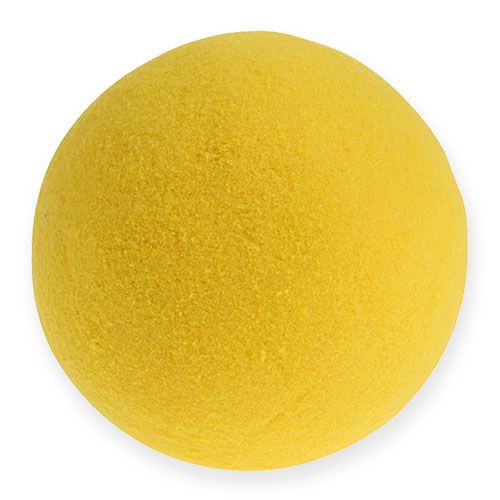 Steckschaum Kugeln Gelb 9cm 4St