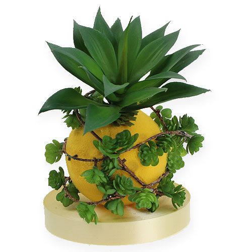 Steckschaum Kugeln Gelb 9cm 4St
