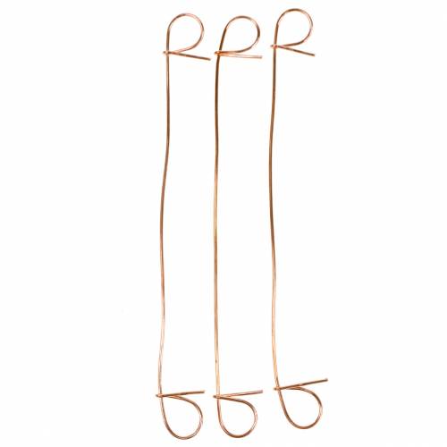 Floristik21 Ösenbindedraht Kupfer 1mm x 120mm 100 St
