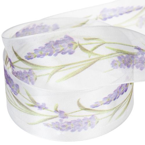 Organzaband Chiffonband Dekoband Lavendel 40mm 20m | Floristik21.de