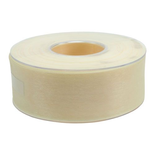 Artikel Organzaband mit Webkante 4,0cm 50m Creme
