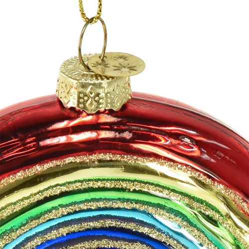 Artikel Regenbogen-Ornament aus Glas – Festliche Weihnachtsbaumdekoration mit glänzenden Farben