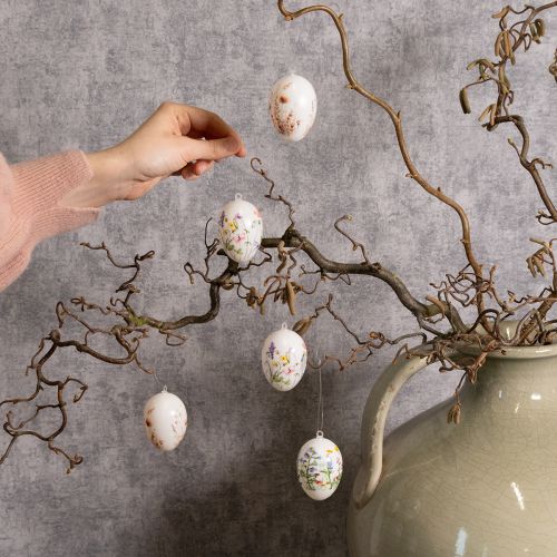 Artikel Hochwertige Osterdeko Ostereier mit Blumenmotiven 6cm 6er-Set Frühling