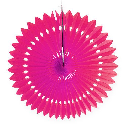 Floristik21 Party-Deko Wabenpapier Blume Pink Ø40cm 4St