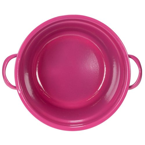 Artikel Pflanzschalen Metall 17cm bunt mit Henkeln 3er Set robust für Indoor & Outdoor