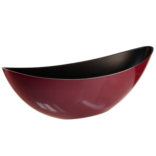 Artikel Moderne Halbmond-Schale dunkelrot aus Kunststoff 39 cm – Vielseitig einsetzbar für Deko – 2St