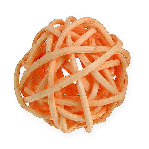 Artikel Rattanball Orange, Apricot, gebleicht 72 St