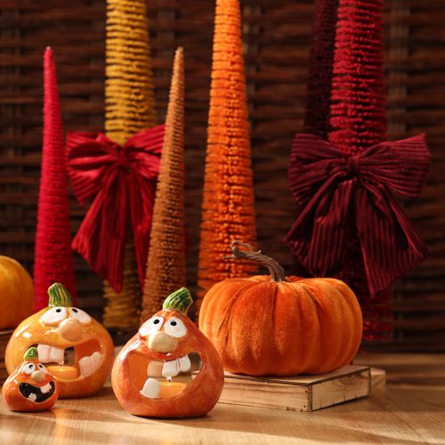 Stoffschleife Samt 24 cm Rot und Burgunderrot 2er-Set zur Weihnachtsdekoration | Floristik21.de