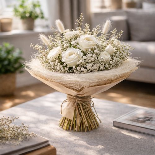 Artikel Elegante Straußmanschette aus Sisal für perfekte Blumenarrangements 20cm 8 Stück