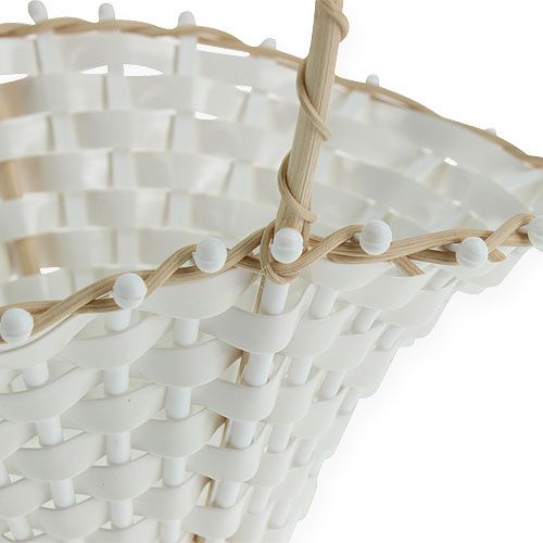 Artikel Hochzeit Streukörbchen Weiß 24x17cm Blumenkinder Deko Vintage Hochzeit