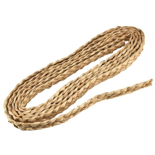 Floristik21 Strohband Dekoband Geflochten Schmuckband Natur B2cm L4m