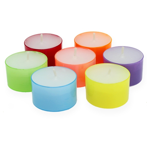 Floristik21 Teelichter farbig Ø38mm 40 St
