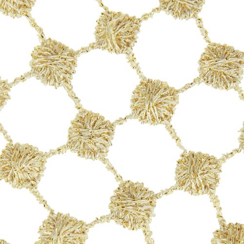 Artikel Tischband Gitter Gold Creme Glitter Dekoration B19cm L1,5m für Events & Feste