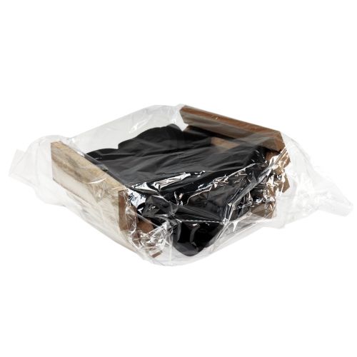 Artikel Tischdeko Holz Deko Schmetterling Schwarz Natur 12cm 6 St