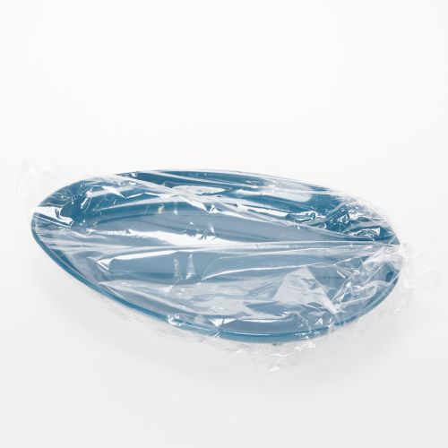 Artikel Dekoschale aus Metall blau 28cm - Elegante Tischdekoration für vielseitige Einsätze