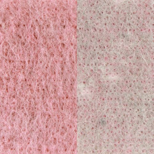 Artikel Hochwertiges Wollfilz Dekoband Altrosa Grau 7,5cm x 5m für Floristen