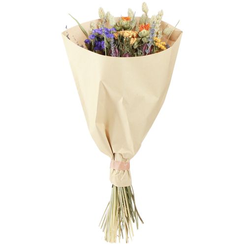 Artikel Trockenblumenstrauß Lila Orange Strandflieder Getreide Natürliche Deko 55cm