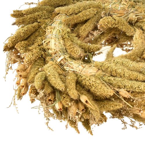 Artikel Natur Dekokranz Kardendisteln Hirse Gelb Olivgrün Ø28cm