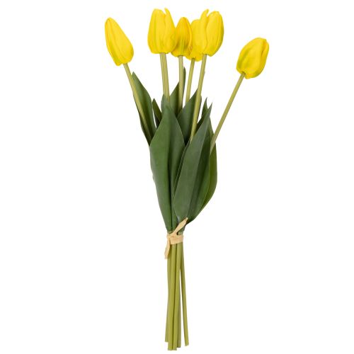 Artikel Tulpen Kunstblumen gelb 40cm – Realistische Frühlingsdeko für vielseitige Arrangements, 7 Stück