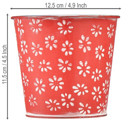 Übertopf Rot Weiß Blumentopf