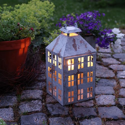 Artikel Vintage Deko Laterne Metall Lichthaus Shabby Chic H35cm