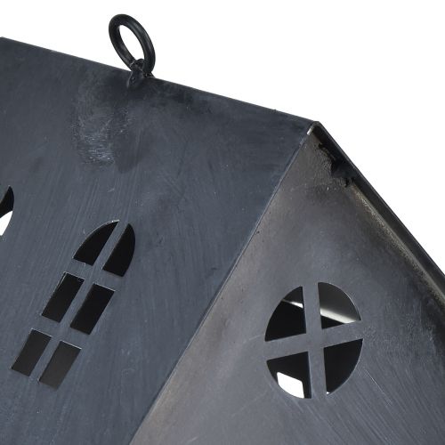 Artikel Vogelhaus antik grau Metall 30x15 cm