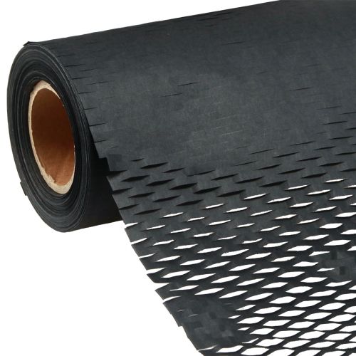 Floristik21 Wabenpapier Schwarz Einschlagpapier B50,5cm L250cm